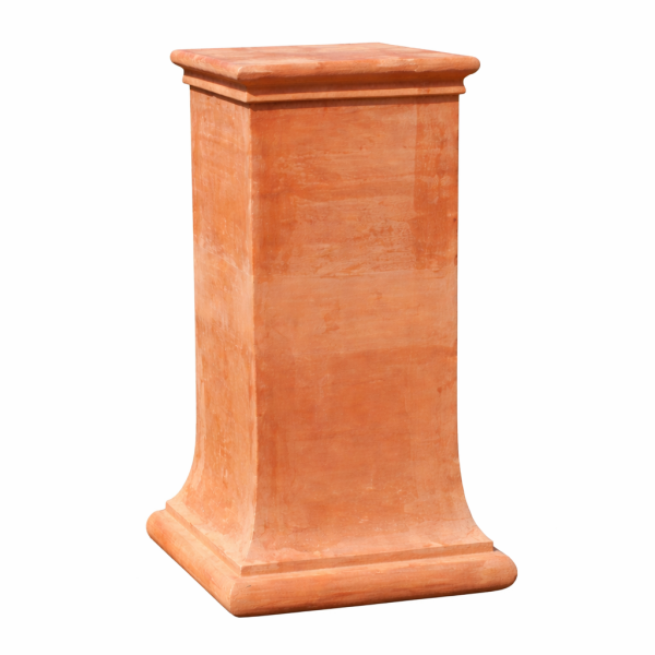 Klassische Terracotta Säule aus Impruneta – Handgemachter Sockel für Statuen und Pflanzgefäße, frostfest